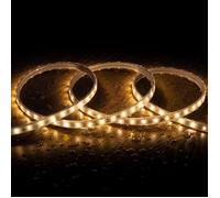 Ruban LED Extérieur Solaire 24V DC SMD2835 60 LED/m 10m IP65 Largeur 12mm Coupe 100 cm Blanc chaud