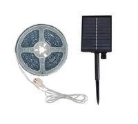 LEDKIA LIGHTING Ruban LED Extérieur Solaire 3.7V DC 30LED/m 5m IP65 Largeur 8mm coupe tous les 3cms 4000K Blanc neutre