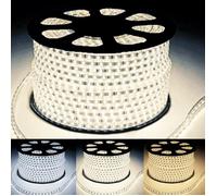 Ruban LED Fin 50M 220V Recoupable 20cm IP65 2835 120LED/m - Blanc Chaud 2300K - 3500K - SILAMP