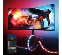 Ruban LED Gaming G1 Wi-Fi RGBIC pour PC 27-34"", Rétroéclairage Multicolore, App et Alexa, 123 Modes Scènes