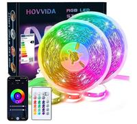 Ruban LED LED 20M WiFi,Compatible avec Alexa et Home,30 LED/Mètre,2x10M,600 LED,RVB 24V Bande LED,APP et BANDE LED