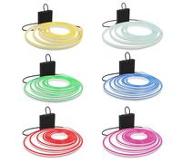 Ruban LED néon 0,5-5 m, 5 V, alimentation par USB/batterie, SMD 2835, 120 LED/m, blanc/bleu/rose (bleu, 1 m)