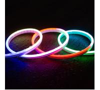 Ruban LED Néon Digital SPI 24V RGBIC 5m IP65 Kit avec Source d'Alimentation et Contrôleur RGBIC