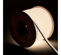 Ruban Led Néon Dimmable 220v Bobine 50m Blanc Neutre Semi-Circulaire 180 7.5w/M Coupe 100cm Ip67 4000k Blanc Neutre