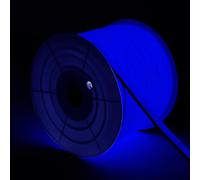 Ruban LED Néon Dimmable 220V BOBINE 50m Bleu Semi-Circulaire 180º 7.5W/m Coupe