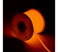 Ruban LED Néon Dimmable 220V BOBINE 50m Orange Circulaire 360 9W/m Coupe 100cm