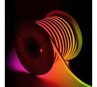 Ruban LED Néon Dimmable 220V BOBINE 50m RGB Semi-Circulaire 180 9W/m Coupe