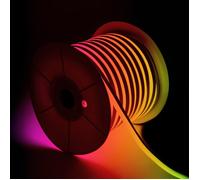 Ruban LED Néon Dimmable 220V BOBINE 50m RGB Semi-Circulaire 180 9W/m Coupe 100cm IP67 RGB