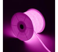 Ruban LED Néon Dimmable 220V BOBINE 50m Rose Circulaire 360 9W/m Coupe 100cm IP