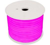 Ruban LED Néon Dimmable 220V BOBINE 50m Rose Semi-Circulaire 180 7.5W/m Coupe 100cm IP67 Rose G