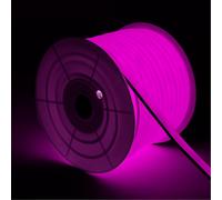 LEDKIA LIGHTING Ruban LED Néon Dimmable 220V BOBINE 50m Rose Semi-Circulaire 180 7.5W/m Coupe 100cm IP67 Rose