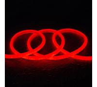 Ruban Led Néon Dimmable 220v Circulaire Sflex14 8w/M Coupe 100cm Ip65 Sur Mesure Rouge 3 M