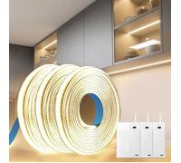 Ruban LED Pile COB 3x1M 4000K Blanc Naturel 320LEDs/M 5V Alimentée à Batterie Bande LED Autocollant 3Pcs-1M Blanc Naturel