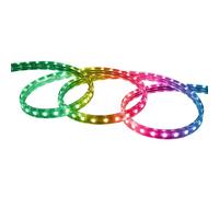 Ruban LED RGB 220V SMD 60 LED/m 10W/m Largeur 16mm Coupe 100cm IP65 avec Té