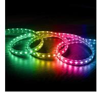 Ruban Led 220v Ac 60led/M Rgb Ip65 Avec Contrôleur Ir Sur Mesure Largeur 16mm Coupe Tous Les 100cm 10 M