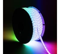 Ruban LED RGB 220V SMD 60 LED/m BOBINE 50m 15W/m SILICONE FLEX Largeur 12mm Cou