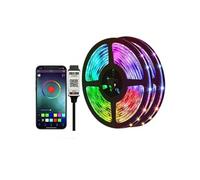 Ruban LED RGB 5050 - 4 mètre (30 LEDs) - Alimentation 5V USB + Bluetooth - Revêtement en silicone
