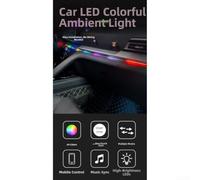 Ruban LED RGB Pliable Tableau de pour bord 110cm Ruban LED RGB(110+30cm) | USB plug-and-play, 64 pour color modes, app control, music , flexible silicone strip