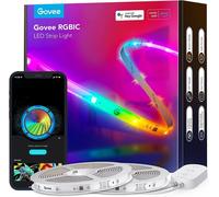 Ruban Led Rgbic,Ruban Led 20m,Wifi Bande Compatible Avec Alexa Et Google Assistant,Contrôle App,Diy,Sync Musique,Pour Chambre,Tv,2 Rouleaux De Bande Lumineuse De 10m