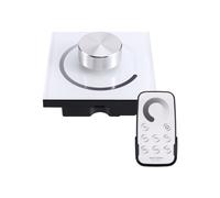 Ruban LED Simple Variateur 12 V-24 V 5050 2835 Bande Lumineuse Murale à Télécommande avec Bouton Rotatif, Luminosité de 0 à 100