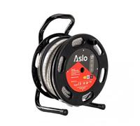 ASLO - Ruban LED 25m 12W sur Enrouleur - Guirlande Lumineuse Blanche 4000K - pour Intérieur Extérieur Façade Maison Evènement