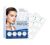 Ruban Lifting Visage - Bandes Double Menton 120 Pièces - Patchs Élastiques Respirants pour Soin de Nuit et Routine Quotidienne Maquillage