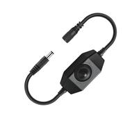 Ruban lumineux LED pour variateur d'intensité - Contrôleur de luminosité rotatif pour lumières d'accentuation de couleur unique - Cordon d'environ 30 cm - Câble variateur de lumière LED - Contrôleur