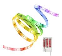 Xanlite Ruban lumineux LED LSAK1PIRVB — 1 m, 345 lm, 3 piles incluses, 28 h, adhésif — Blanc