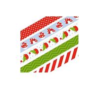 5 masking tapes 5 m Noël & champignons Multicolore G