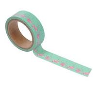 Ruban Masking Tape Flamant Rose 5M Vert Vert G