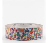 Ruban masking tape fleurs multicolores mini G