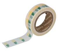 Ruban masking tape Washi ananas 15 mm x 10 m Série Tutti Frutti