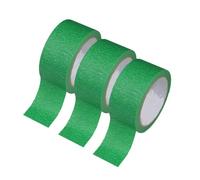 Ruban Masquage | Lot de 3 rouleaux adhésifs pour les arts et les loisirs créatifs - Ruban de masquage vert pour peintre 2,3 cm x 30 m | Pour Voitures, , Maisons, Ateliers, Garages, Écoles, Salles De C