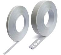 Ruban métallique adhésif BLANC au métre - 35mm - Support pour aimants - se découpe facile - Bande métallique autocollante - convient à la plupart des supports secs et propres