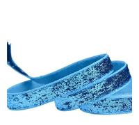 Ruban MéTallique Pailleté Ruban de velours pailleté, large bordure en dentelle, sequins métalliques, rubans nylon for loisirs créatifs, 9, 16, 25, 38, 100 yards(Color-04,19mm 100yards)