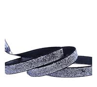 Ruban MéTallique Pailleté Ruban de velours pailleté, large bordure en dentelle, sequins métalliques, rubans nylon for loisirs créatifs, 9, 16, 25, 38, 100 yards(Color-17,19mm 100yards)