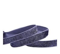 Ruban MéTallique Pailleté Ruban de velours pailleté, large bordure en dentelle, sequins métalliques, rubans nylon for loisirs créatifs, 9, 16, 25, 38, 100 yards(Color-31,38mm 50yards)