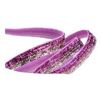 Ruban MéTallique Pailleté Ruban de velours pailleté, large bordure en dentelle, sequins métalliques, rubans nylon for loisirs créatifs, 9, 16, 25, 38, 100 yards(Color-27,9mm 200yards)