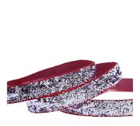 Ruban MéTallique Pailleté Ruban de velours pailleté, large bordure en dentelle, sequins métalliques, rubans nylon for loisirs créatifs, 9, 16, 25, 38, 100 yards(Color-19,9mm 200yards)