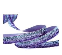 Ruban MéTallique Pailleté Ruban de velours pailleté, large bordure en dentelle, sequins métalliques, rubans nylon for loisirs créatifs, 9, 16, 25, 38, 100 yards(Color-22,25mm 100yards)