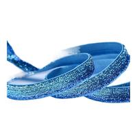 Ruban MéTallique Pailleté Ruban de velours pailleté, large bordure en dentelle, sequins métalliques, rubans nylon for loisirs créatifs, 9, 16, 25, 38, 100 yards(Color-21,9mm 200yards)