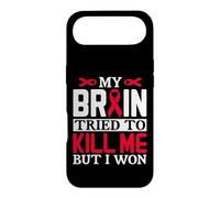 Ruban Motif My Brain Try to Kill Me But I Won Coque pour iPhone Air
