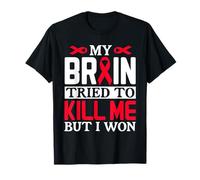Ruban Motif My Brain Try to Kill Me But I Won T-Shirt