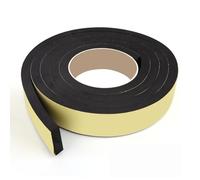 Ruban mousse autocollant, Ruban mousse EPDM bande d'étanchéité en caoutchouc auto-adhésive 2 m noir 15 mm x (20-40) mm(15mmx20mm)