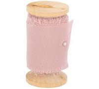 ruban mousseline soie effiloché 5cmx5m vieux rose - artifetes 91750 Rose G