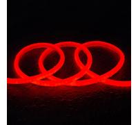 Ruban Néon Led Dimmable 220v Circulaire Sflex17 Ip65 Sur Mesure Coupe Tous Les 100 Cm Rouge 3 M