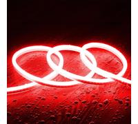 Ruban Néon Led Rgb Dimmable 220v Sflex8 Ip65 Sur Mesure Coupe Tous Les 100 Cm Rouge 1 M