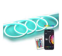 Ruban néon SmartLED KSIX 5 m, découpable, 4300 lm, synchronisation de musique, application compatible avec Alexa, Google Home, Siri, couleurs RVB