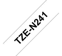 Ruban non laminé Brother TZe-N241 / TZEN241, noir sur blanc, 18 mm x 8 m