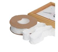 Ruban ondulé en forme de fleur camélia, 10 Yards, 2.5/4cm, for emballer des Bouquets, ornements de cheveux avec nœud, décoration artisanale de mariage, DIY(White,Wide-4cm)